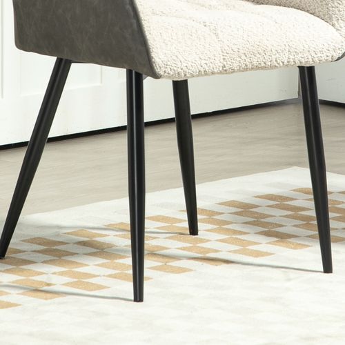 HOMCOM Accent Chair w/ Foot Pads and Chenille Fabric Arm Chair