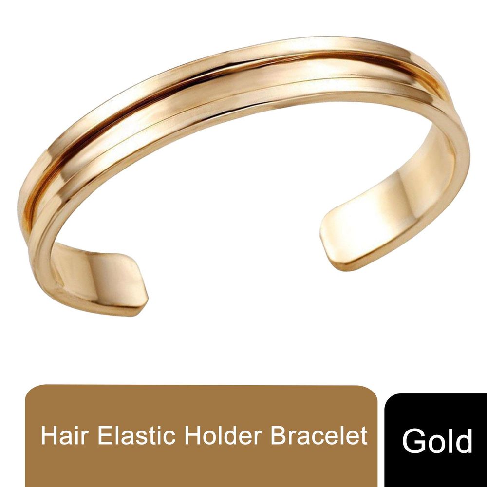 Aquarius Hair Elastic Holder Bracelet - Gold
