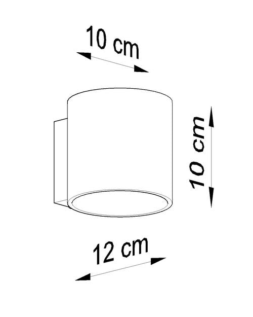 Wall Lamp ORBIS 1 White Round Shape Modern Loft Design LED G9