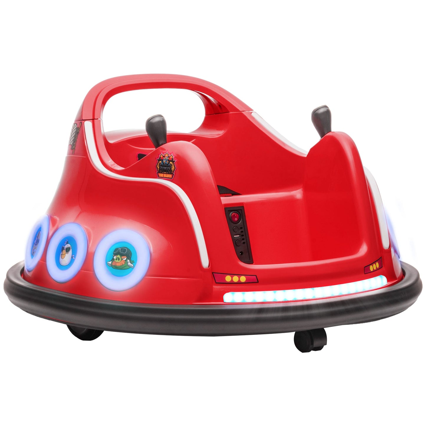 AIYAPLAY Angry Bird Licensed Bumper Car for Kids w/ Joysticks