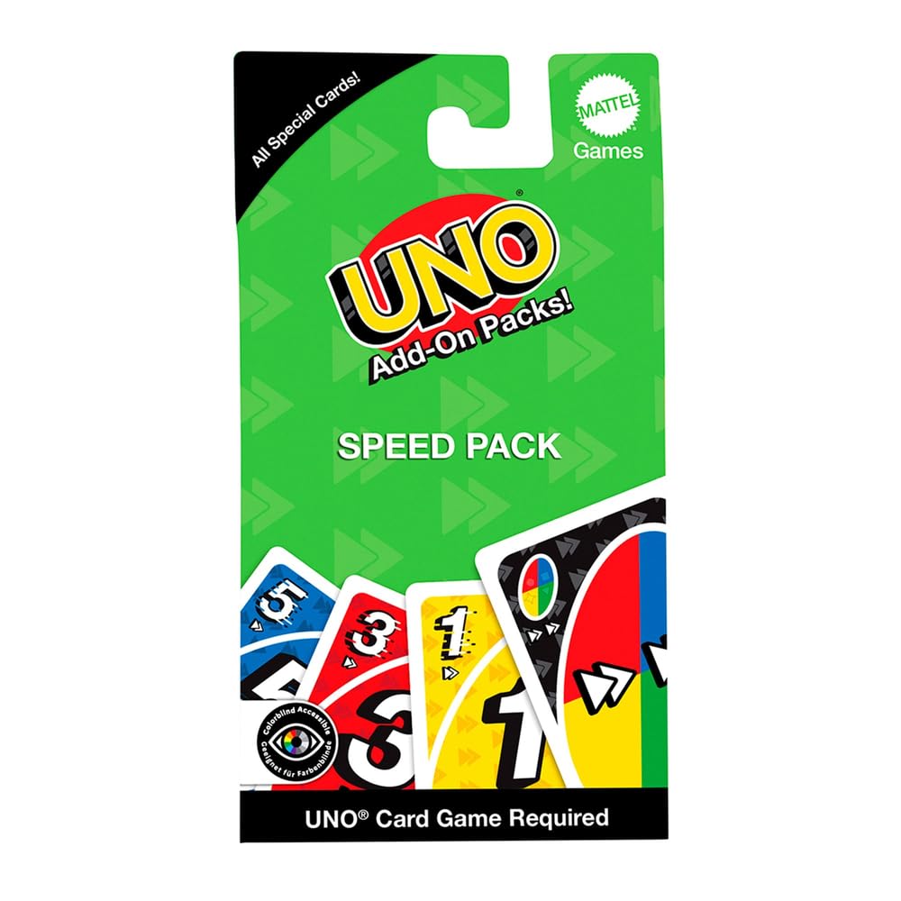 UNO Speed Pack Add-On Cards – Faster UNO Play for Family Nights & Travel