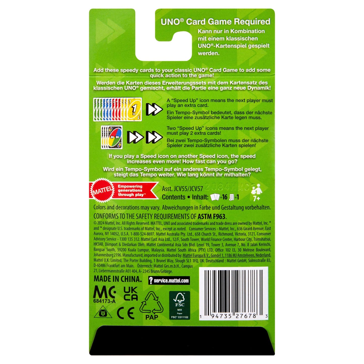 UNO Speed Pack Add-On Cards – Faster UNO Play for Family Nights & Travel