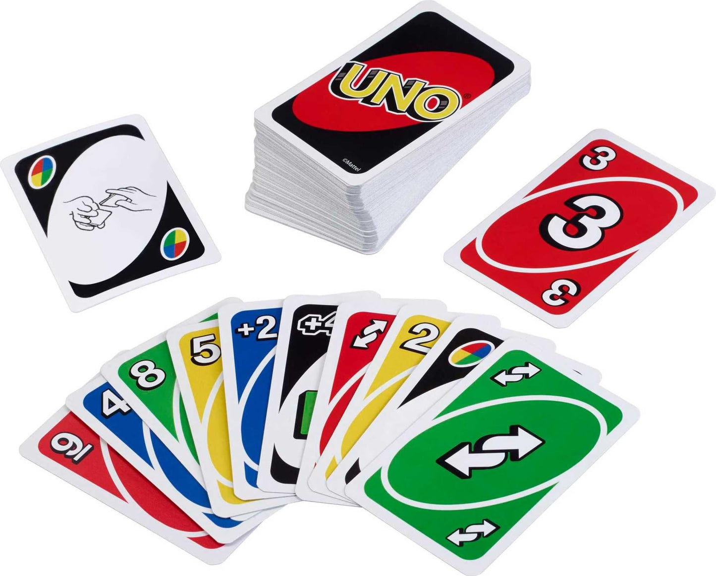 UNO Classic Color & Number Matching Card Game – 112 Cards, Customizable Wild, Swap Hands | Mattel W2087