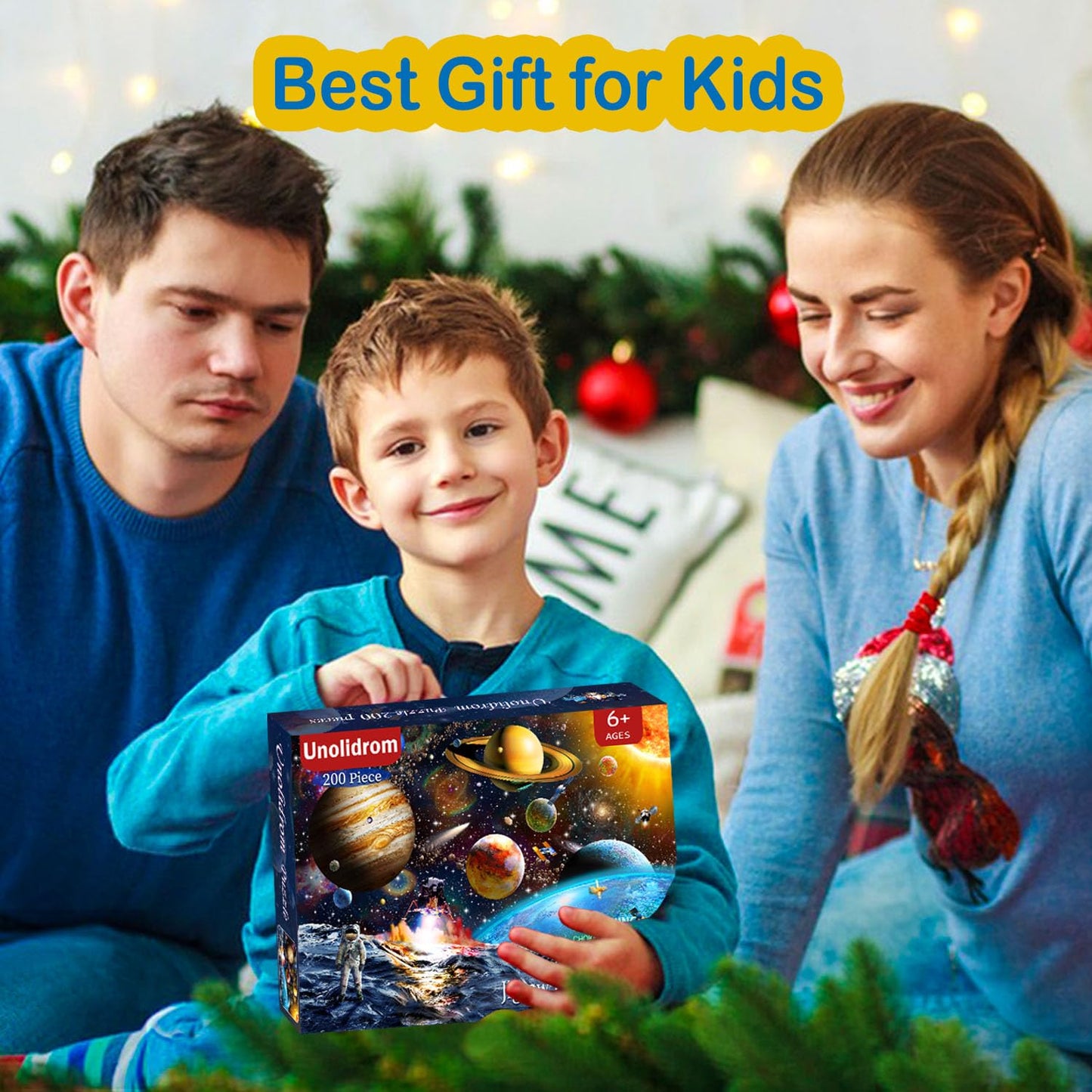 Unolidrom Solar System Puzzles for Kids | 200-Piece Spacewalk Jigsaw for Ages 6-8 & 8-10
