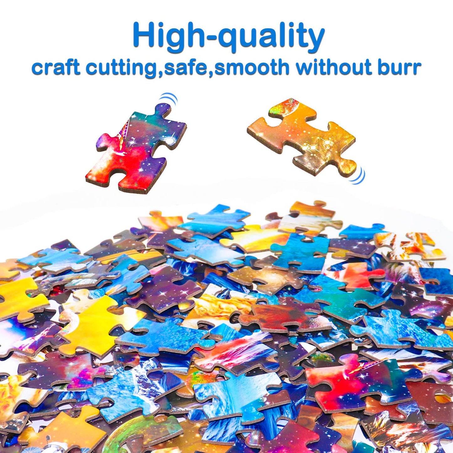 Unolidrom Solar System Puzzles for Kids | 200-Piece Spacewalk Jigsaw for Ages 6-8 & 8-10