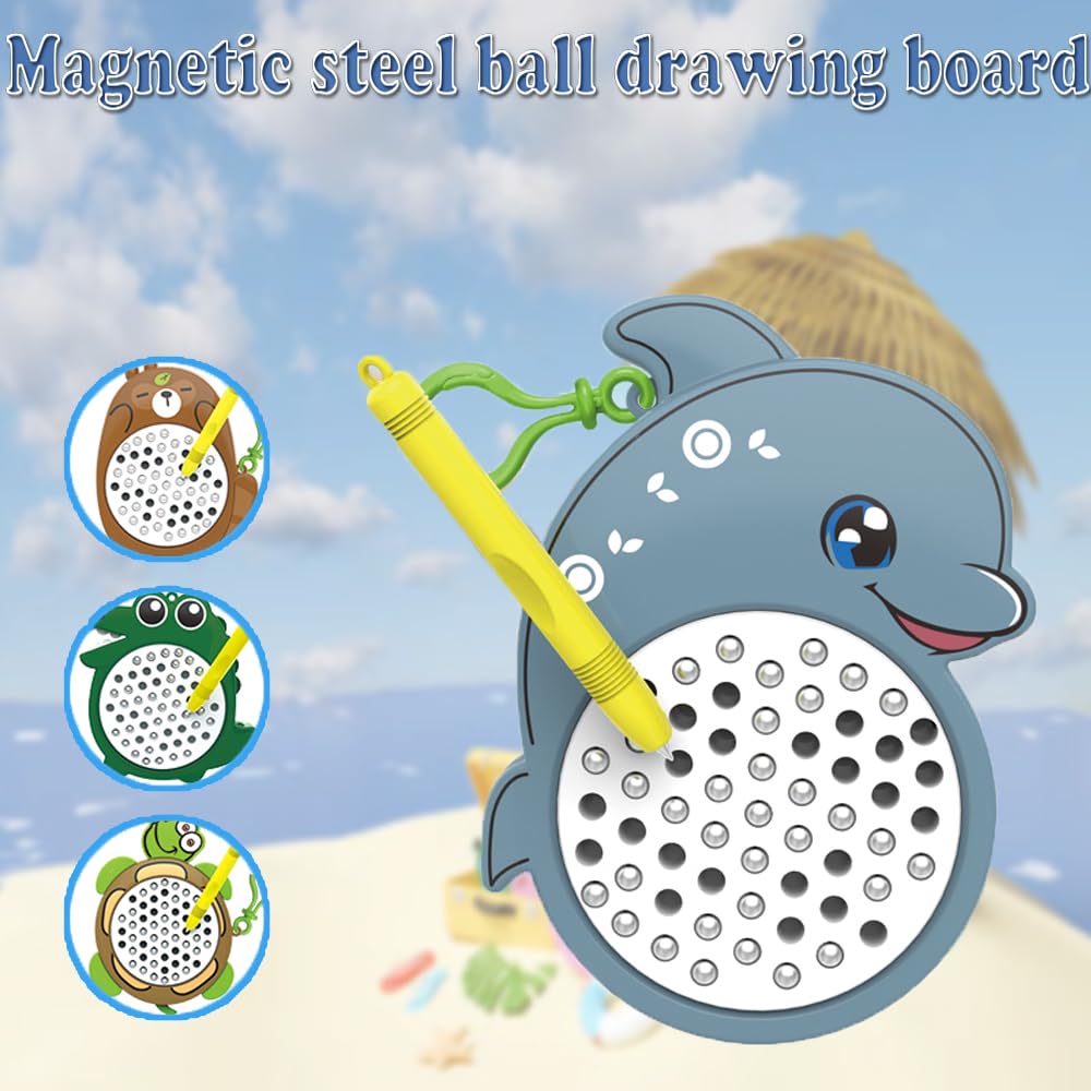 Unremittingly 1PCSTurtle Magnetic Drawing Board – Mess-Free Travel Toy for Kids