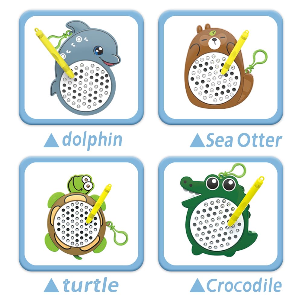 Unremittingly 1PCSTurtle Magnetic Drawing Board – Mess-Free Travel Toy for Kids