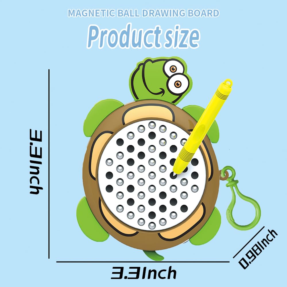 Unremittingly 1PCSTurtle Magnetic Drawing Board – Mess-Free Travel Toy for Kids