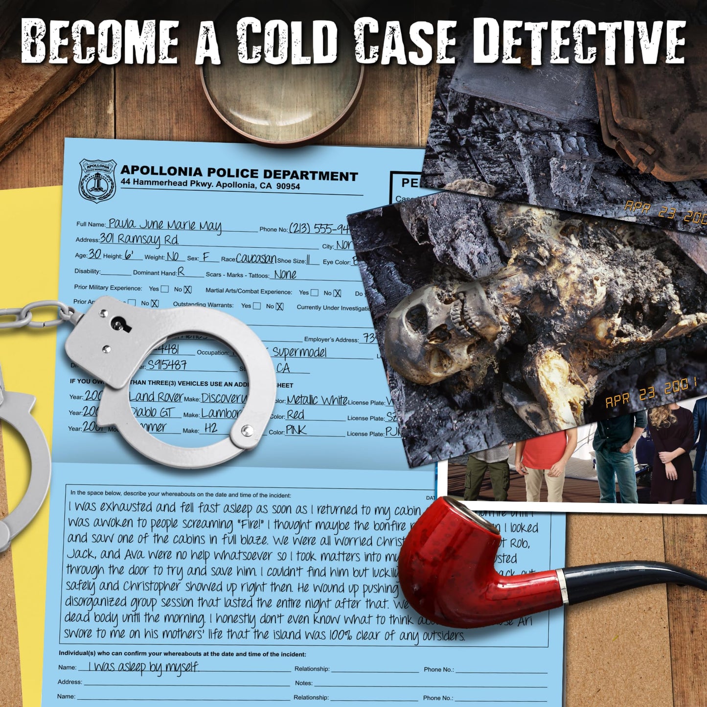 Unsolved Case Files: Doe, Jane – Cold Case Murder Mystery Game