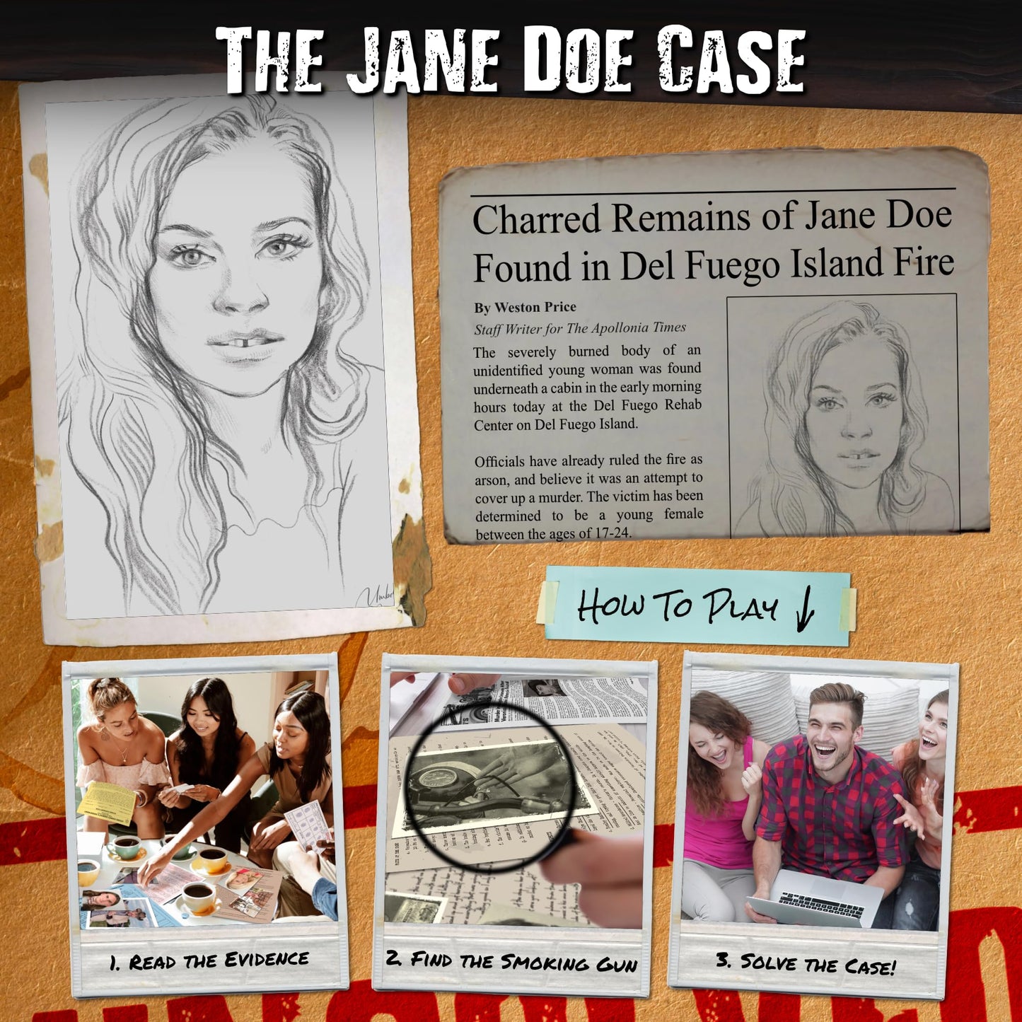 Unsolved Case Files: Doe, Jane – Cold Case Murder Mystery Game