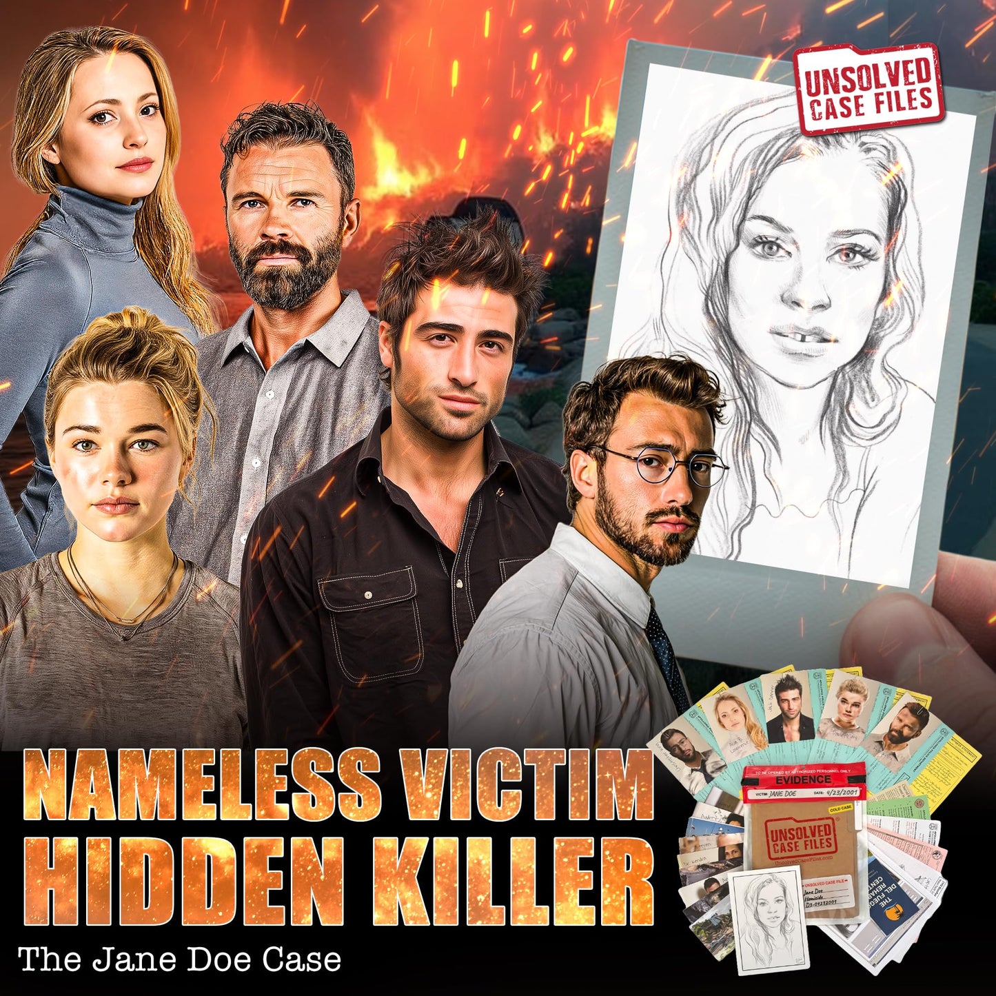 Unsolved Case Files: Doe, Jane – Cold Case Murder Mystery Game