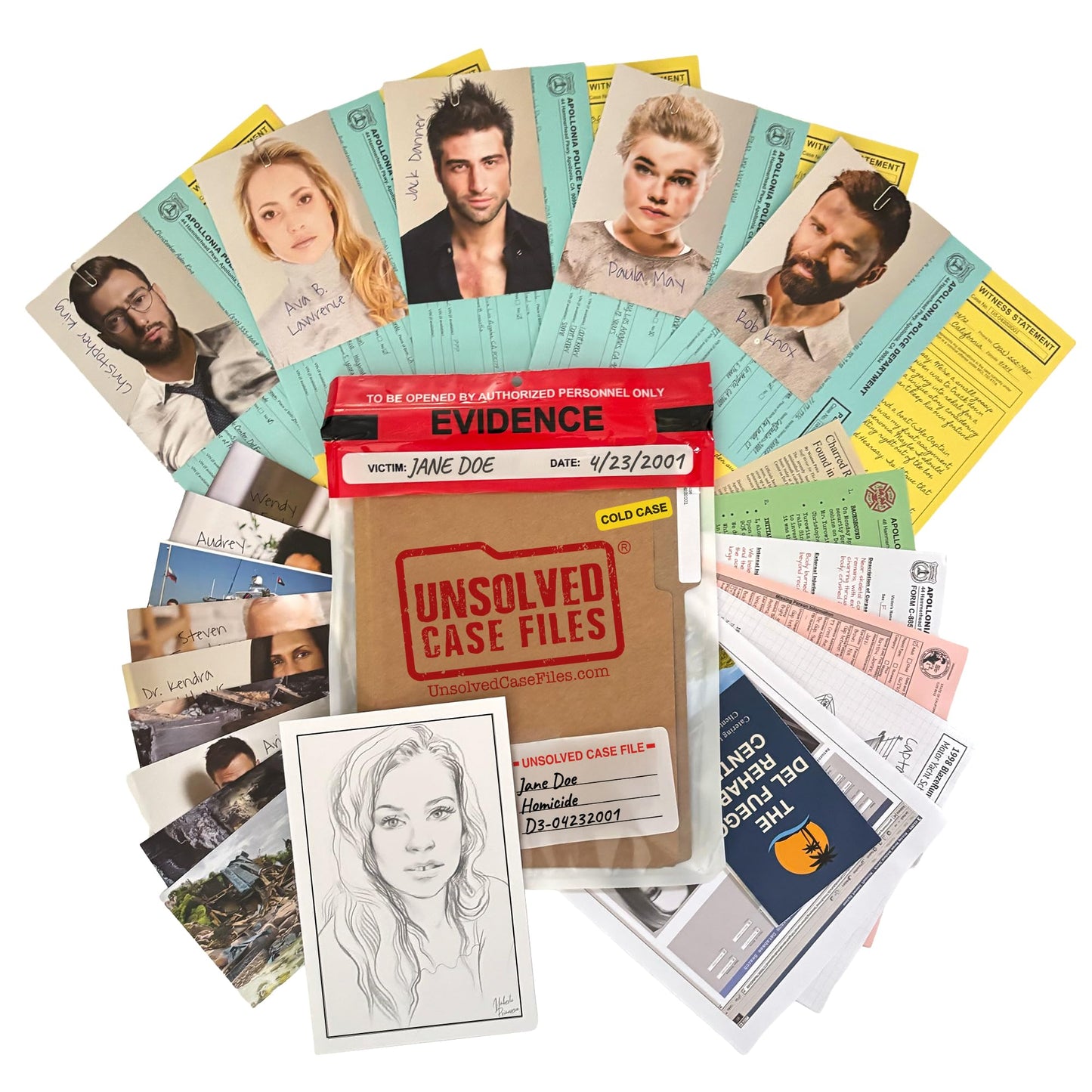 Unsolved Case Files: Doe, Jane – Cold Case Murder Mystery Game