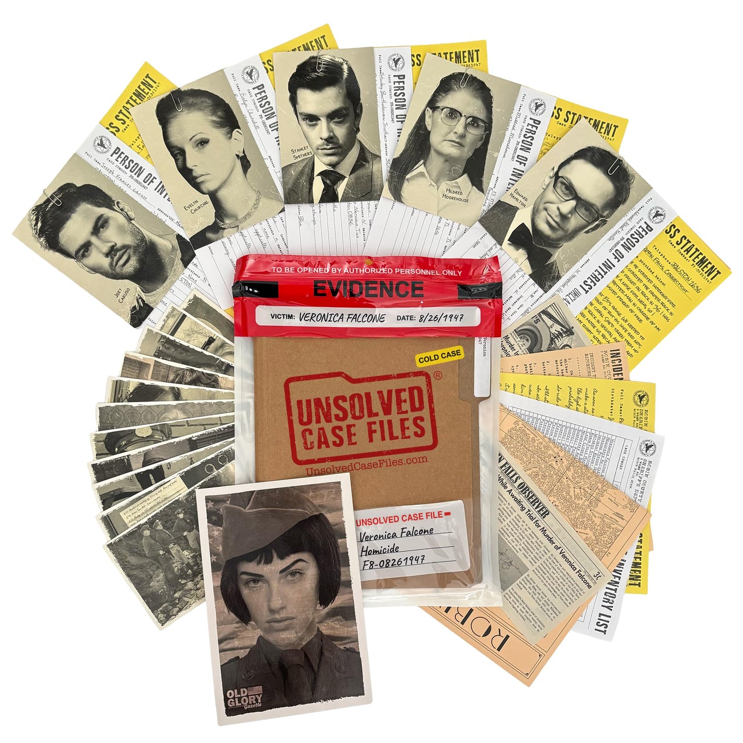 Unsolved Case Files: Falcone, Veronica – Cold Case Murder Mystery Game
