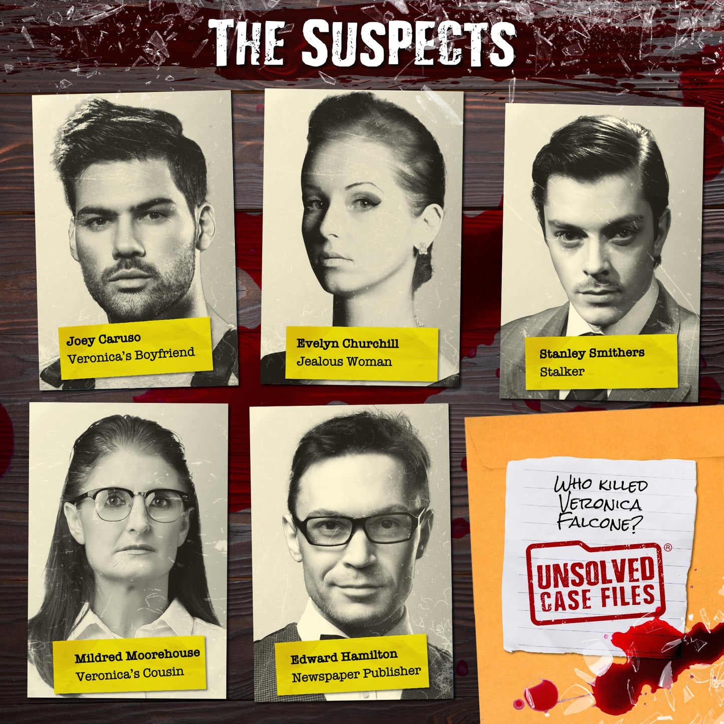 Unsolved Case Files: Falcone, Veronica – Cold Case Murder Mystery Game