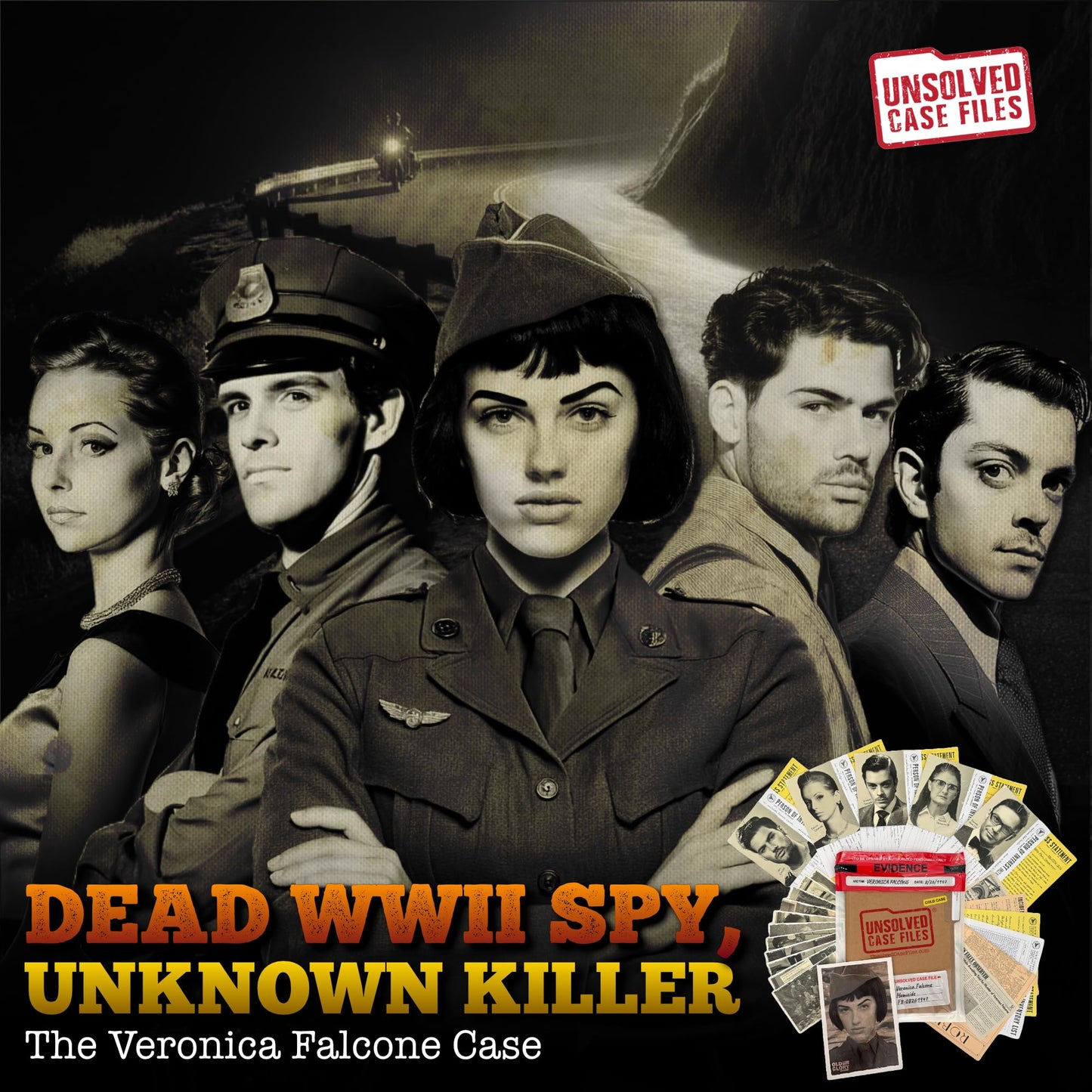 Unsolved Case Files: Falcone, Veronica – Cold Case Murder Mystery Game