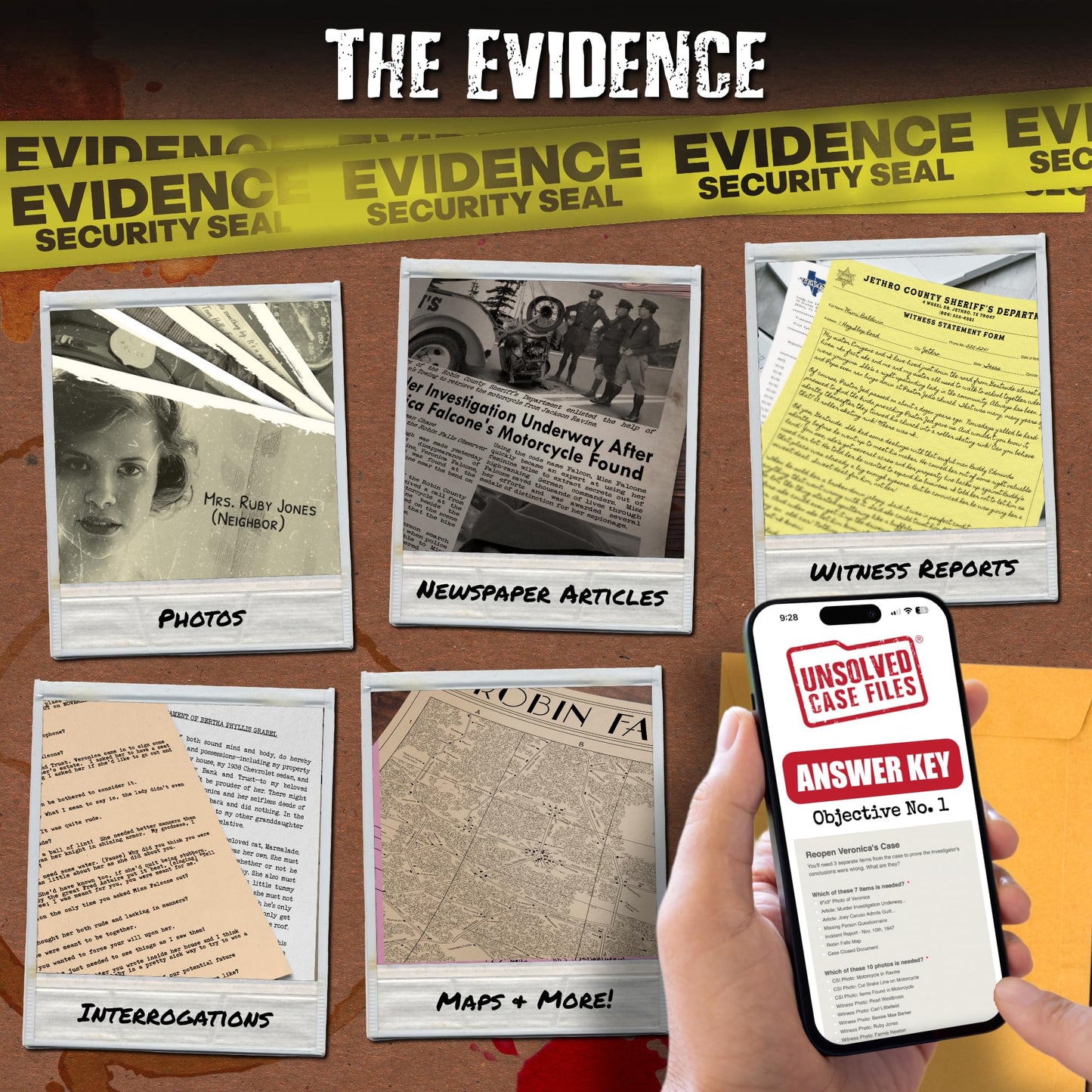 Unsolved Case Files: Falcone, Veronica – Cold Case Murder Mystery Game