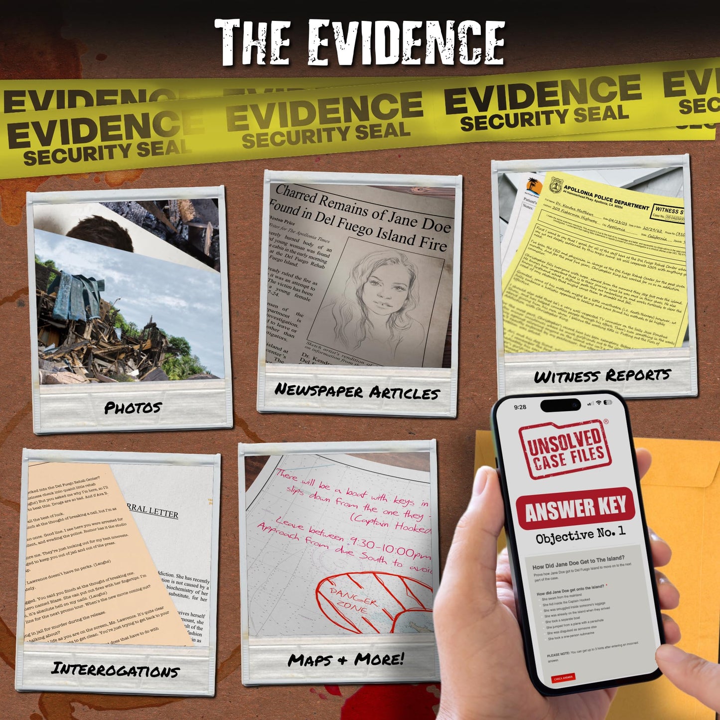 Unsolved Case Files: Doe, Jane – Cold Case Murder Mystery Game