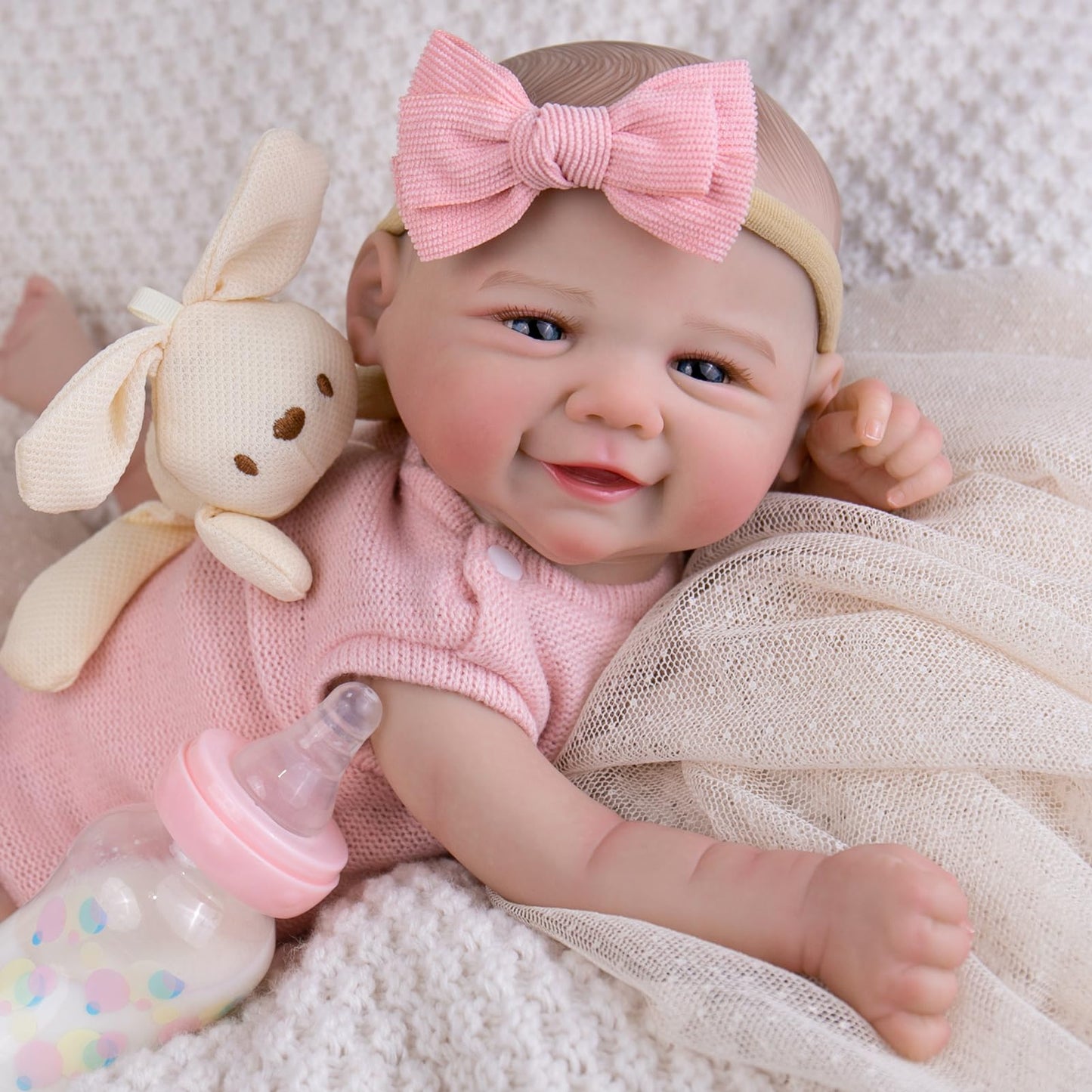 UOFTKIZ Realistic 20-Inch Reborn Baby Doll — Lifelike Newborn Girl with Poseable Limbs