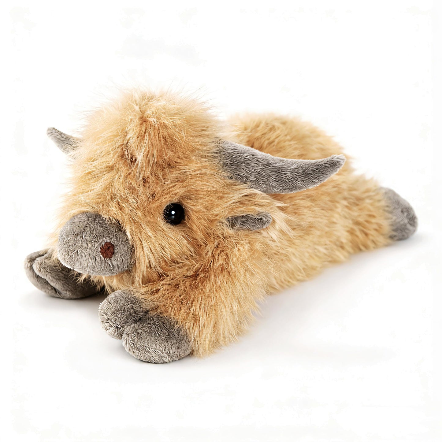 uoozii 20in Highland Cow Weighted Plush with Heating Pad – 4 lb