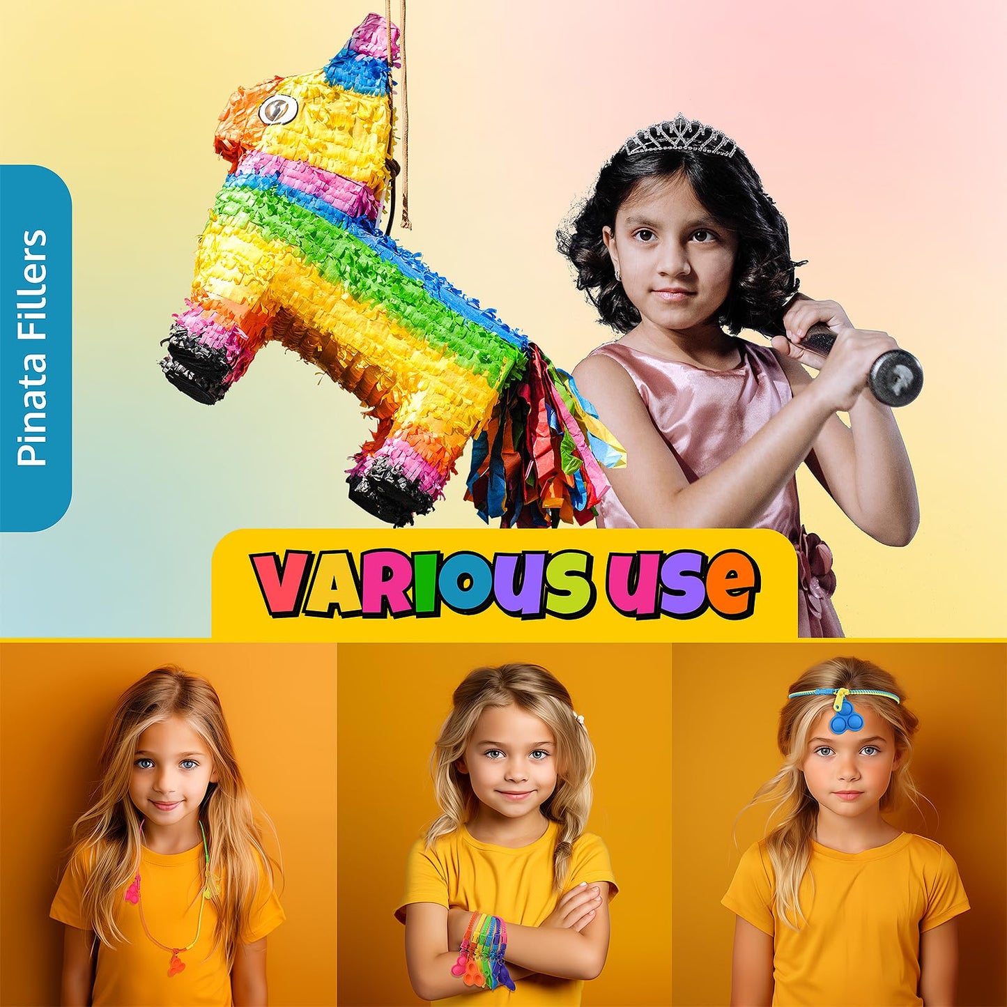 UpBrands 48-Pack Valentine's Day Cards with Pop-It Zipper Bracelets | Sensory Classroom Gifts