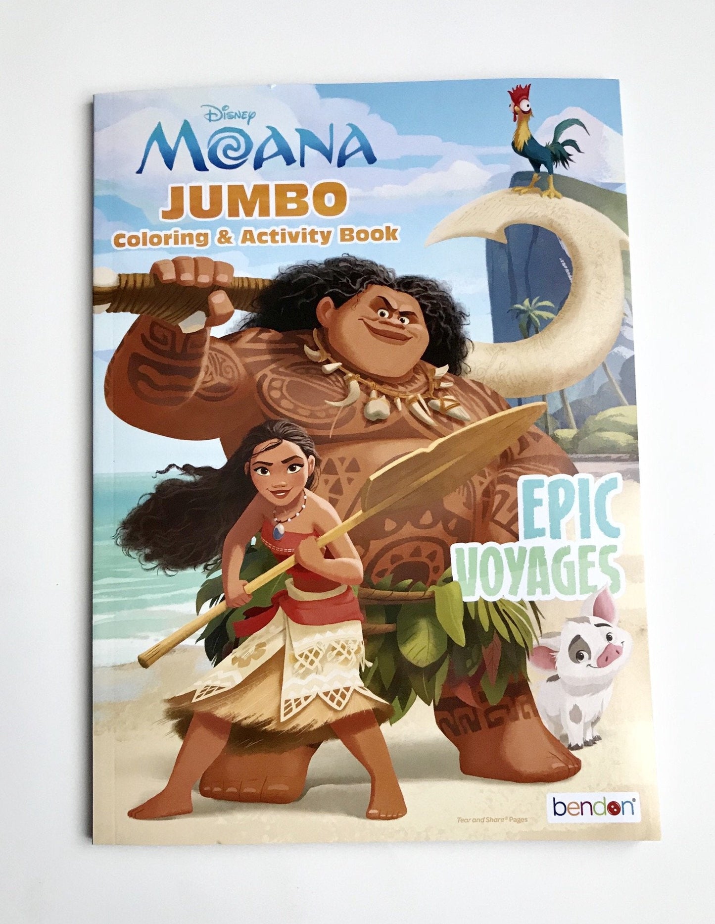 UPD 43722 Moana Coloring Activity Book, Multicolor – Jumbo 96 Pages