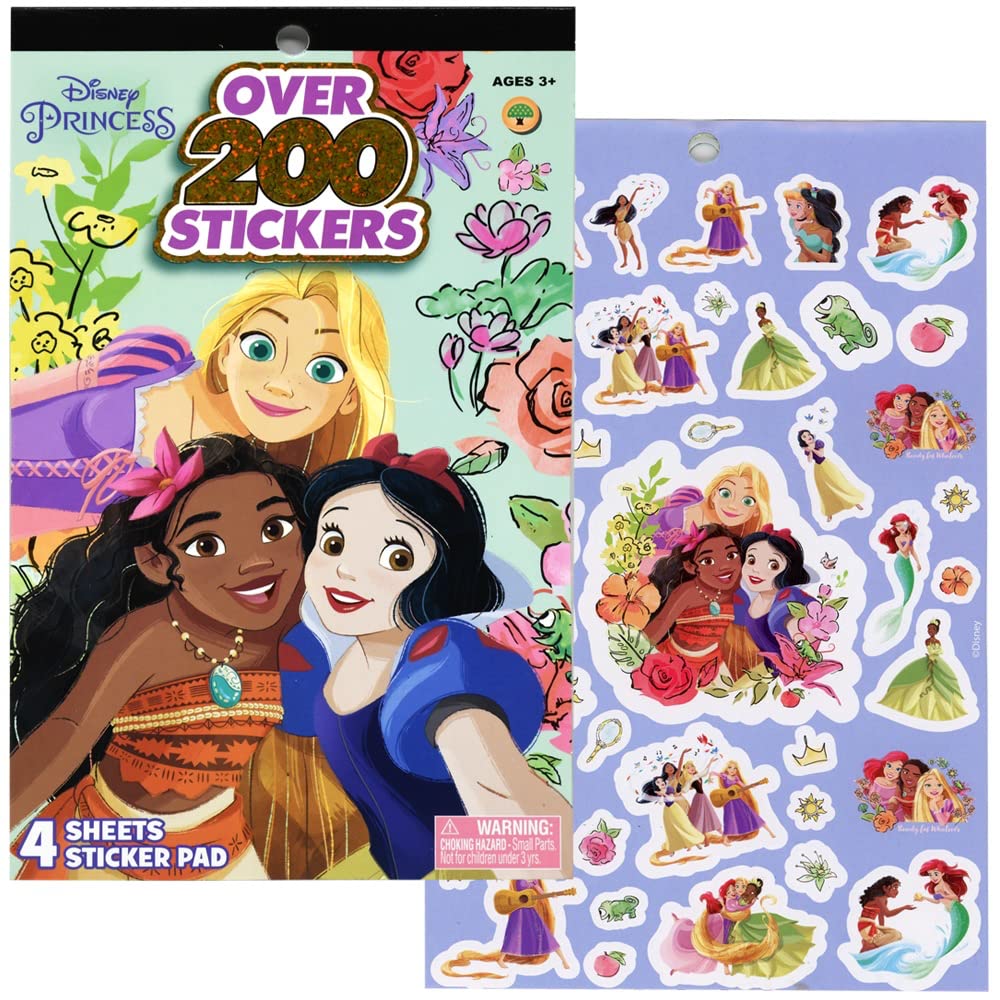 UPD Princess 4 Sheet Foil Cover Sticker Pad – 200+ Stickers for Planners & Crafts