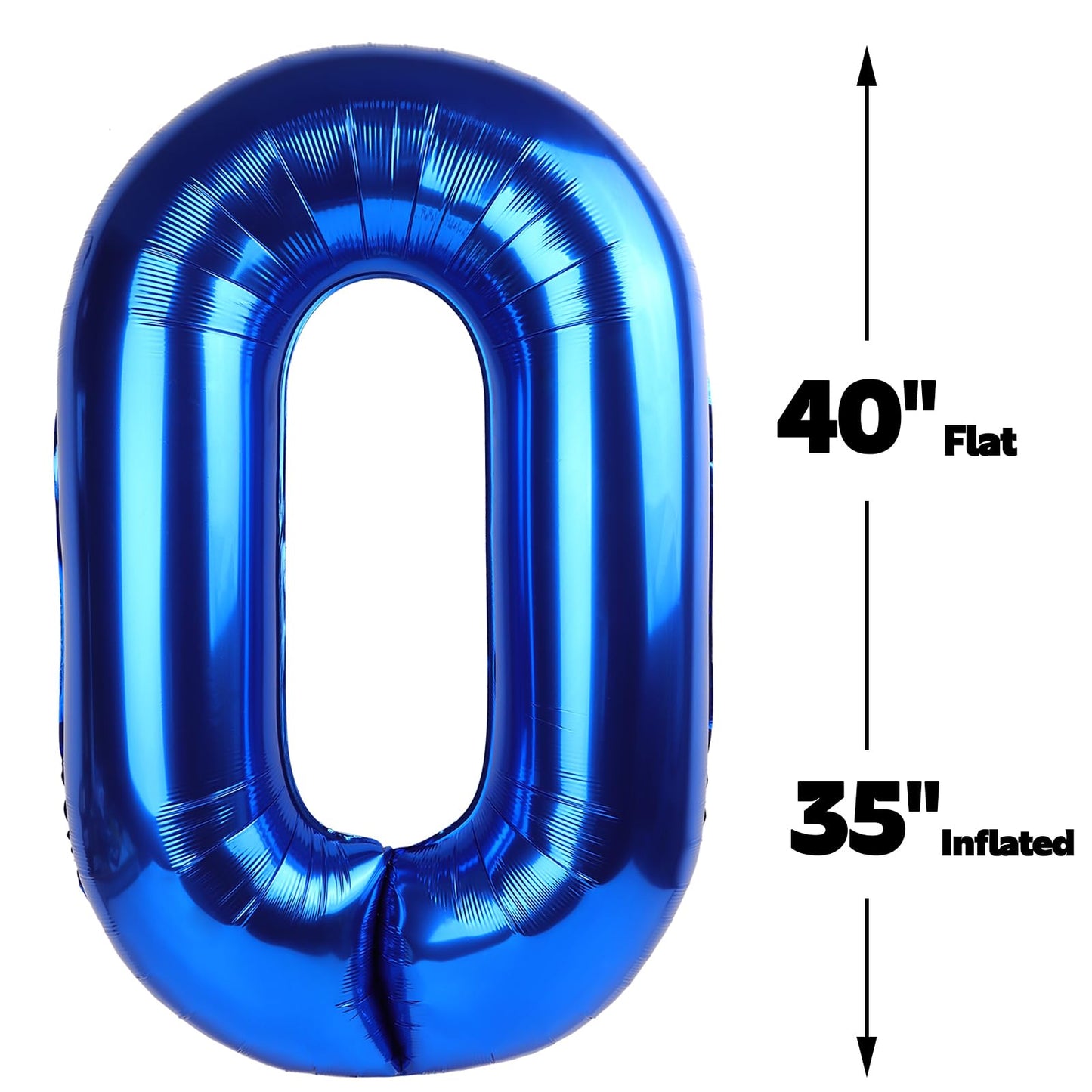 Upgesy Giant Navy Blue 40-Inch 10-Number Balloon – Birthday Party Decor