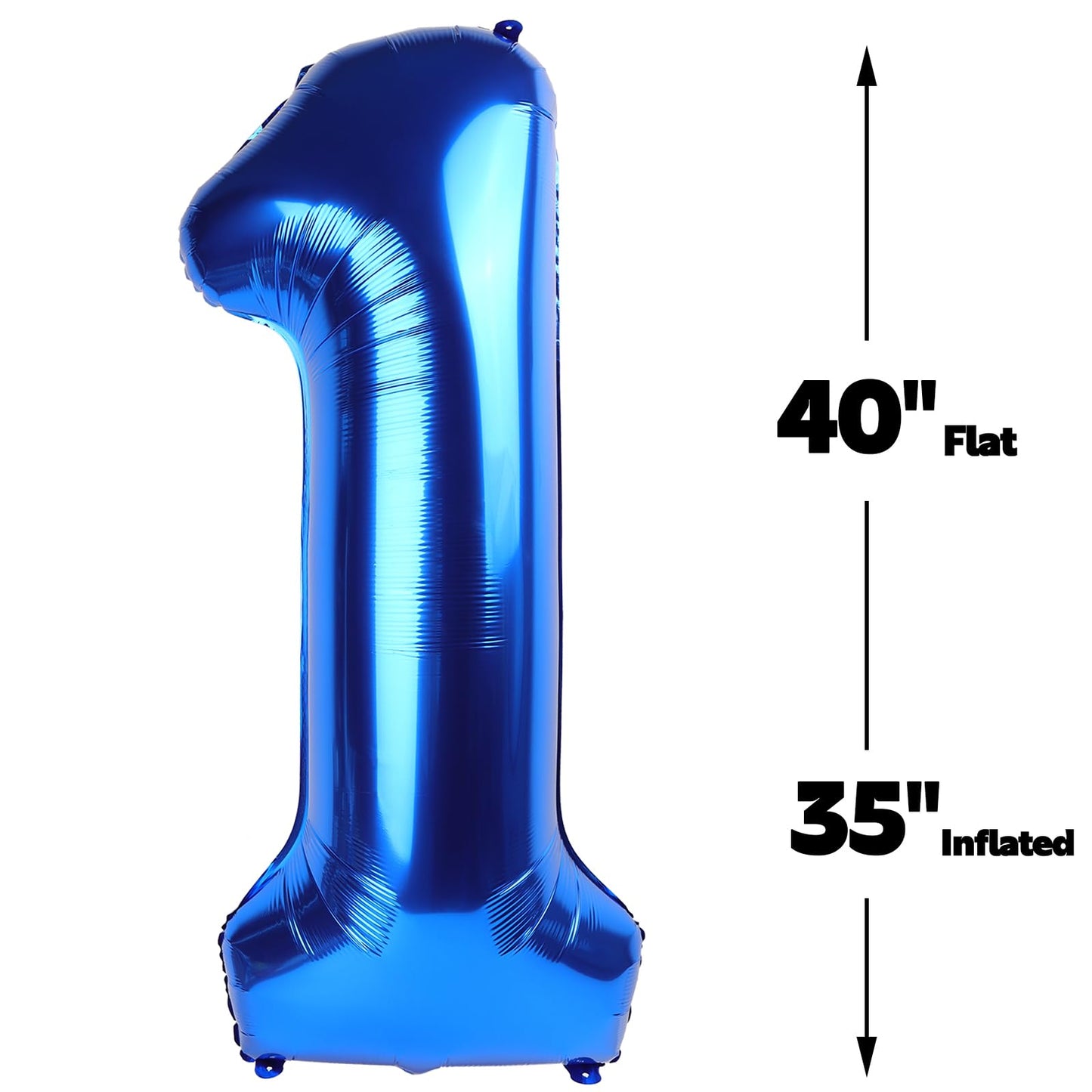 Upgesy Giant Navy Blue 40-Inch 10-Number Balloon – Birthday Party Decor