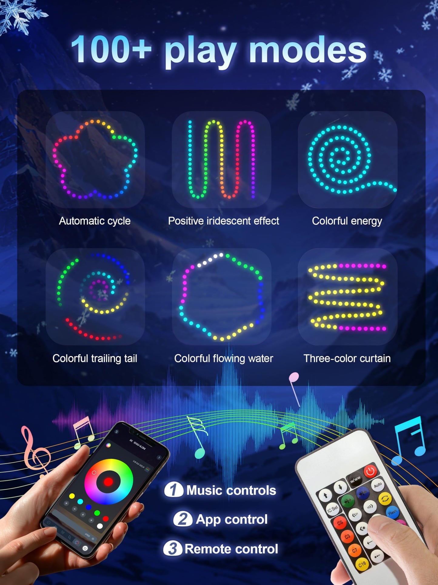 UPORPOR Princess Dress Up for Girls – Music-Sync LED Light-Up Costume with 4 Accessories