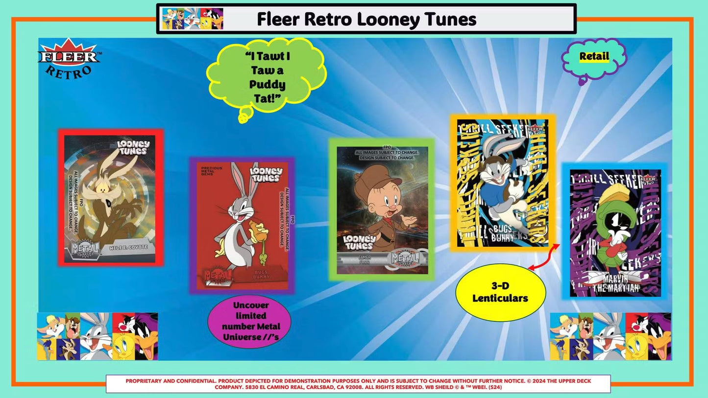 Upper Deck Fleer Retro Looney Tunes 5-Pack Blaster Box (2024)
