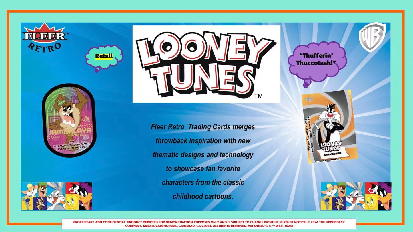 Upper Deck Fleer Retro Looney Tunes 5-Pack Blaster Box (2024)