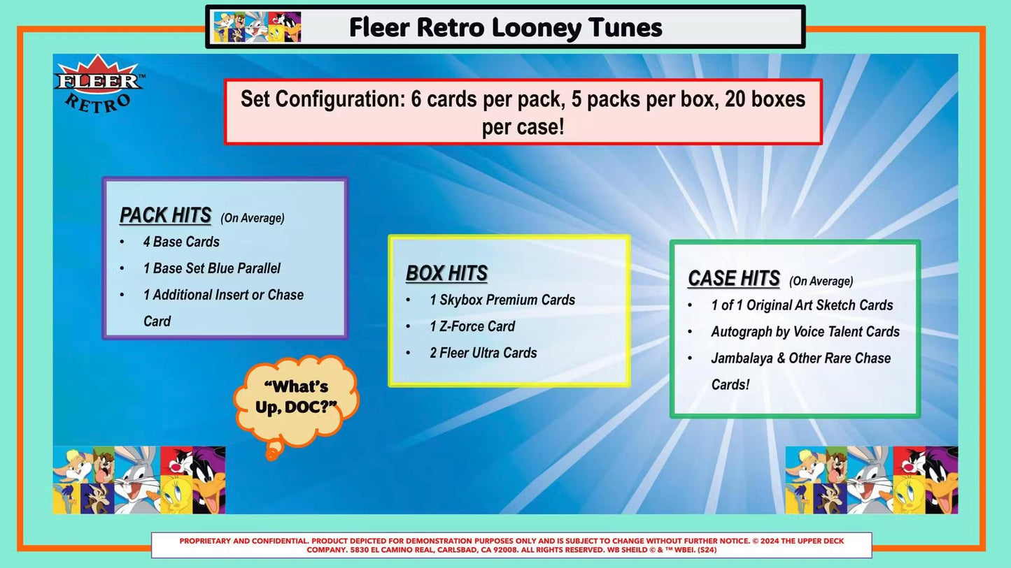 Upper Deck Fleer Retro Looney Tunes 5-Pack Blaster Box (2024)