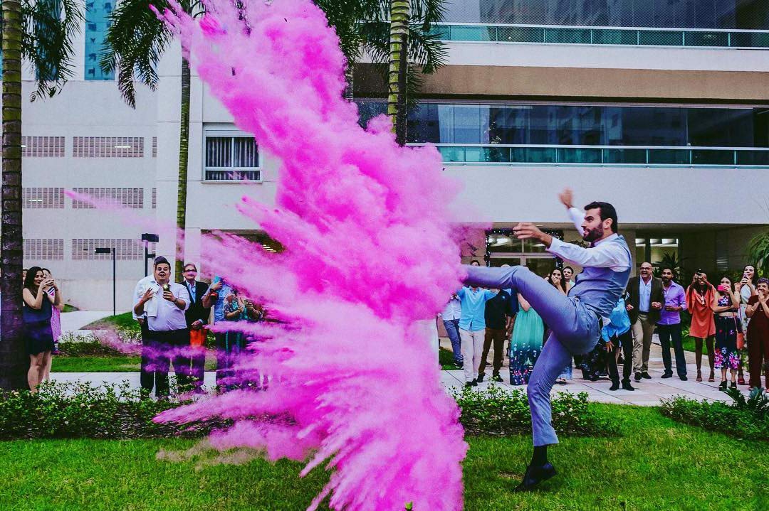 Gender Reveal Soccer Ball with Pink and Blue Powder | UP Shop