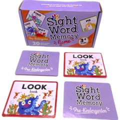 Urban Supply Co Sight Word Memory Game – Pre-K to 2nd Grade Reading & Language Building