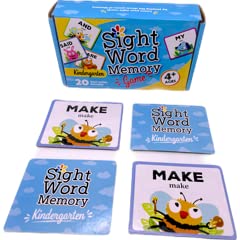 Urban Supply Co Sight Word Memory Game – Pre-K to 2nd Grade Reading & Language Building