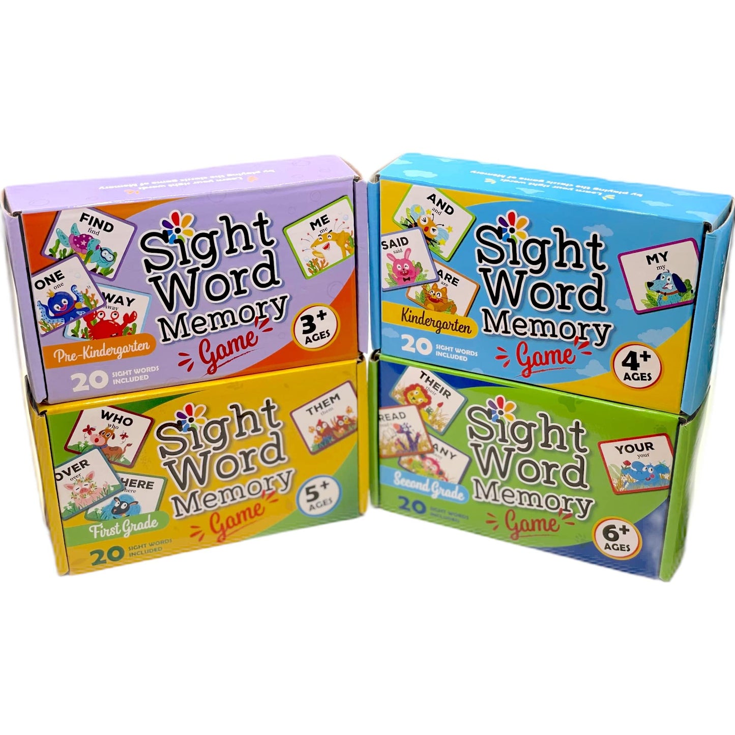 Urban Supply Co Sight Word Memory Game – Early Reading for Pre-K to 2nd Grade