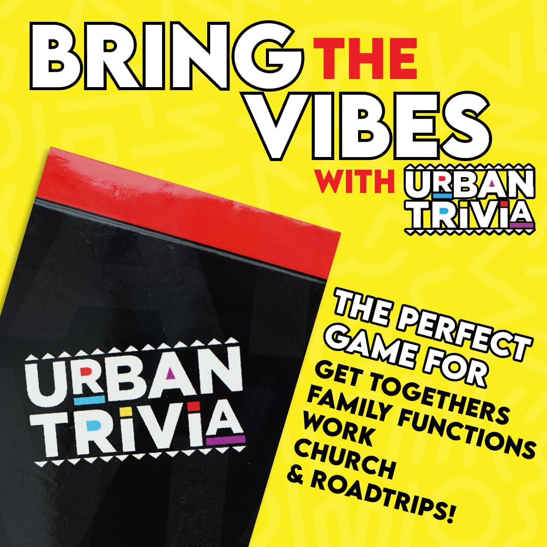 Urban Trivia Game: Black Card Game for The Culture | Culture Trivia for Nights & Gatherings