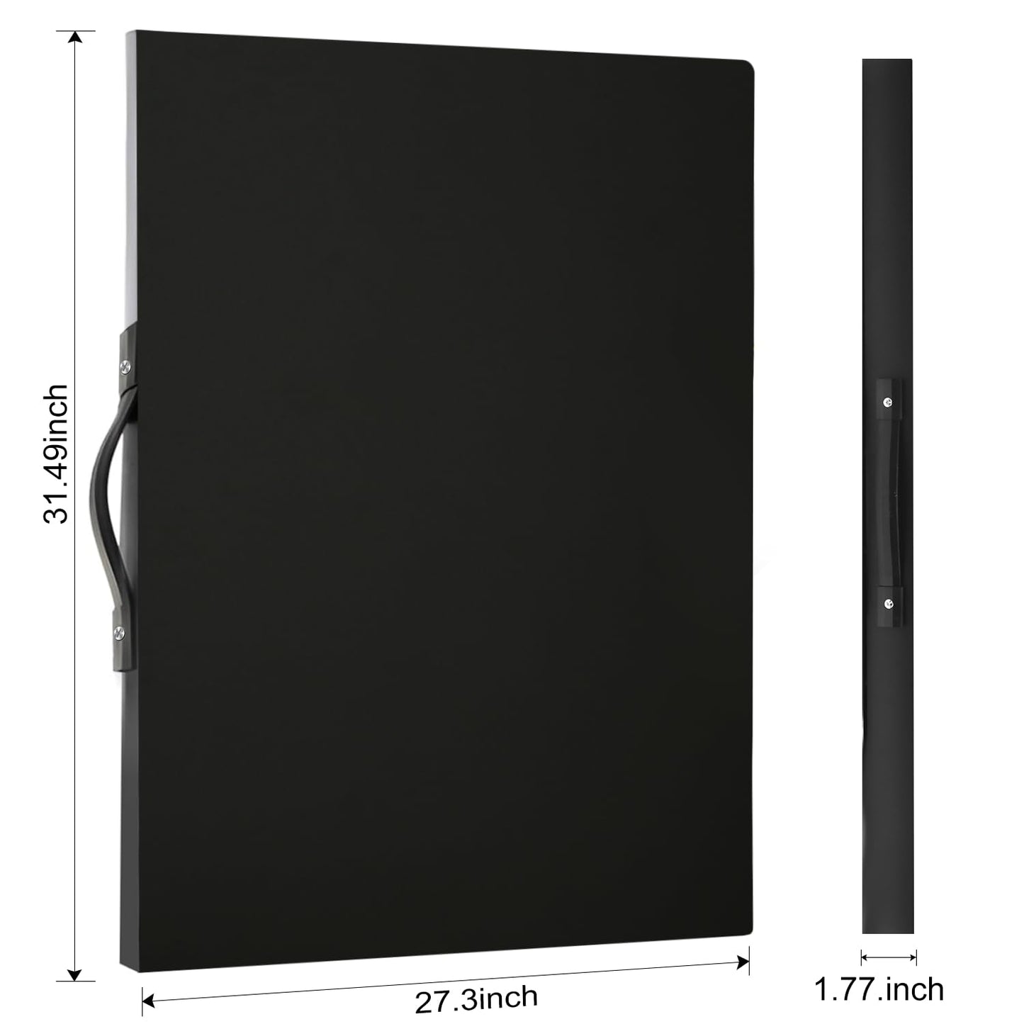 URHELPER Puzzle Storage Folder – 25 x 30.7 in, Black | 20 Pockets & Elastic Bands