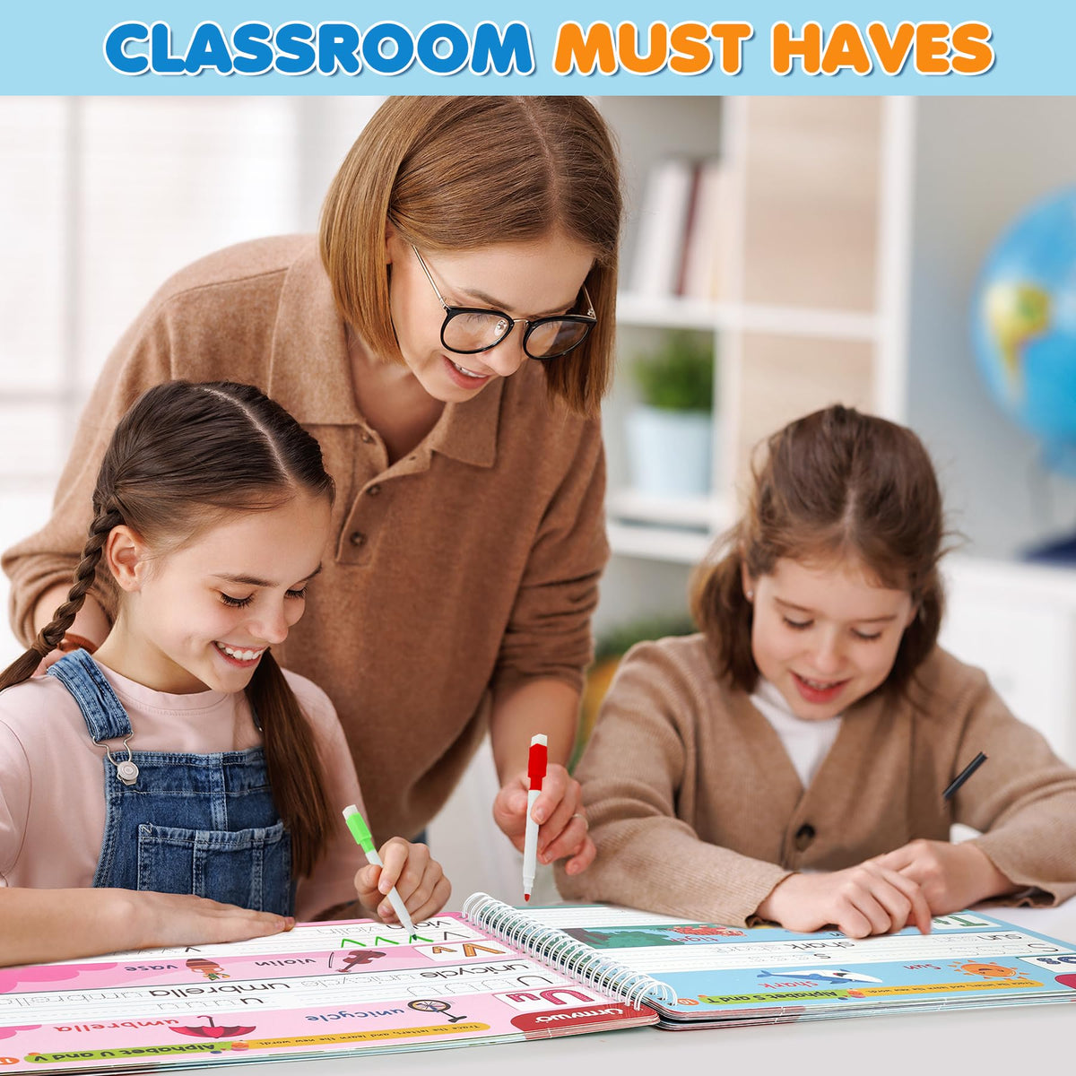 URMYWO Preschool Learning Activities – Reusable Tracing Books for 2-5 Year Olds