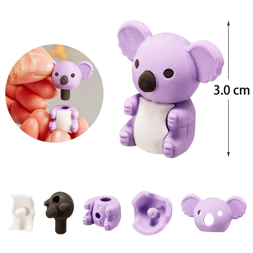 URSKYTOUS 46Pcs Animal Erasers Desk Pets – Puzzle Erasers, Party Favors & Classroom Prizes