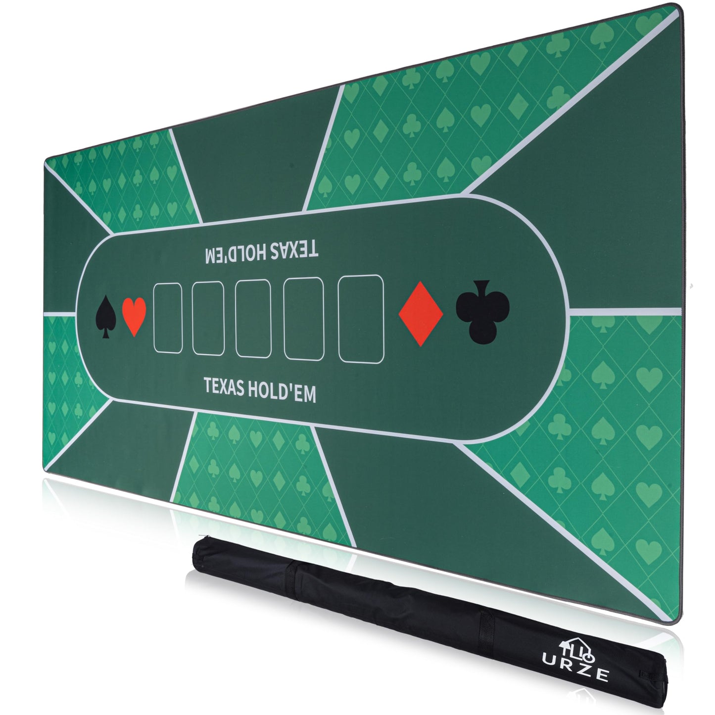 Urze Poker Table Top 70x35 Foldable — Waterproof, Non-Slip, Portable Card Mat