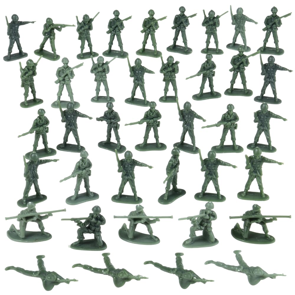 U. S. Toy Deluxe Bag of Classic Green Army Soldiers – 36 Pc (USTVL47)