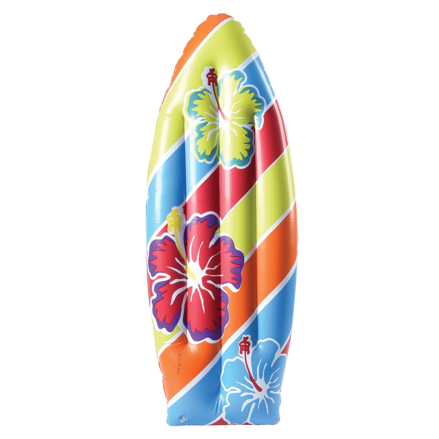 US Toy Inflatable Luau Surfboard - 3 ft Beach Party Decor & Pool Toy