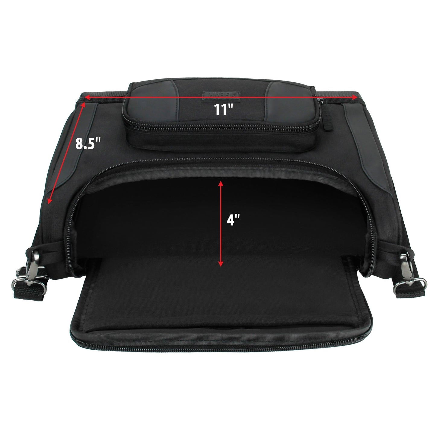 USA Gear Compact Travel Bag for D&D Accessories | Small DnD Bag with Dividers & Shoulder Strap – Black