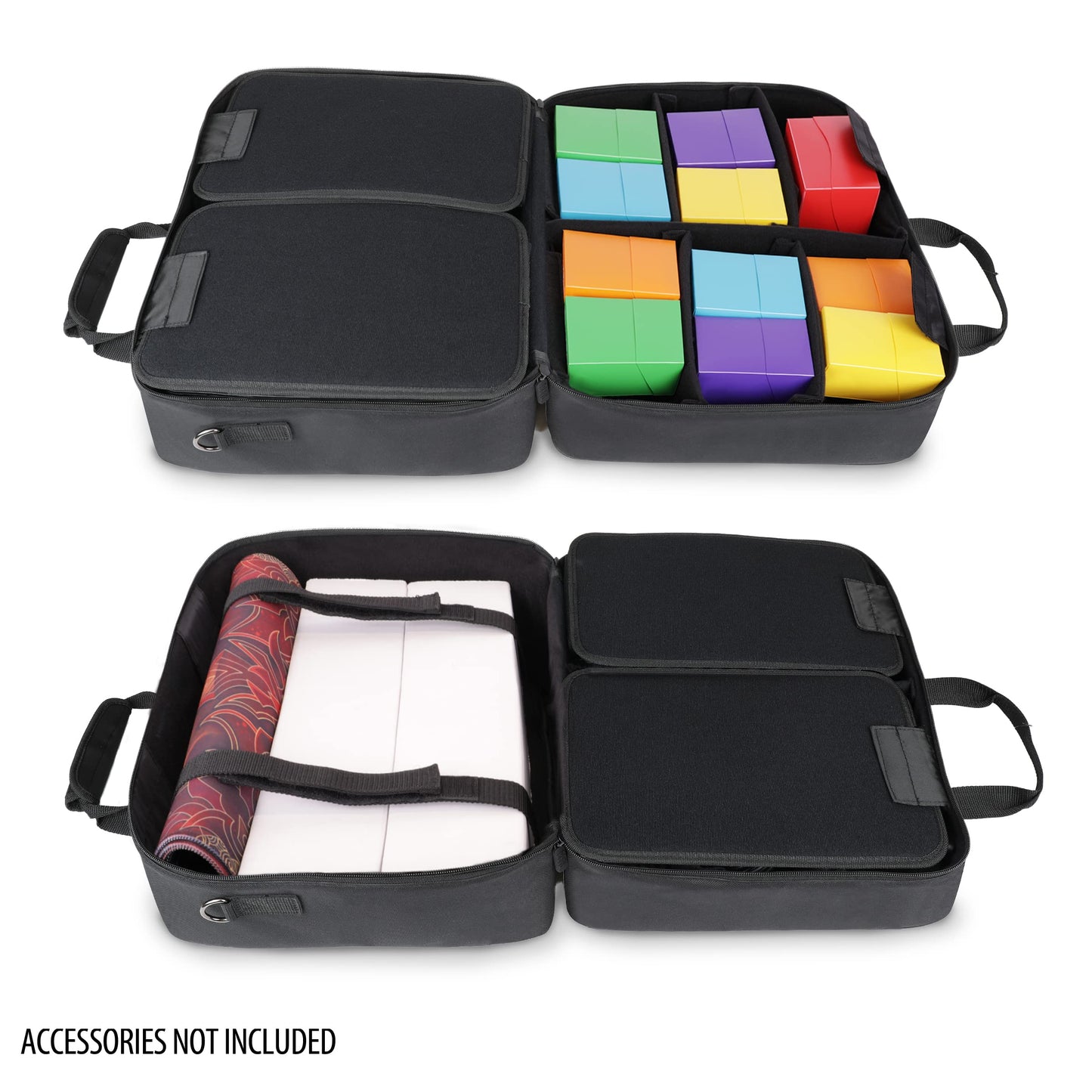 USA Gear XL MTG Deck Box Travel Case – Large, Weather-Resistant with Custom Interior & Padded Protection
