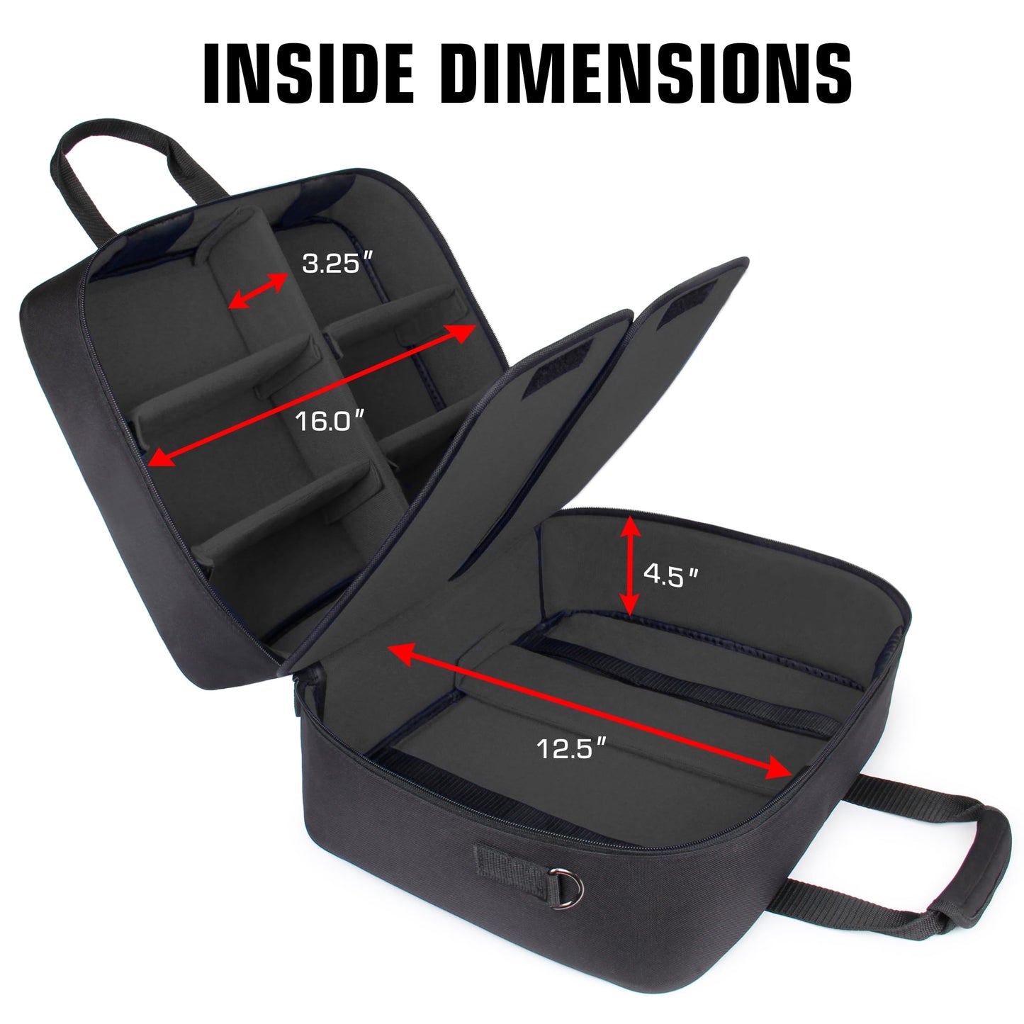 USA Gear XL MTG Deck Box Travel Case – Large, Weather-Resistant with Custom Interior & Padded Protection