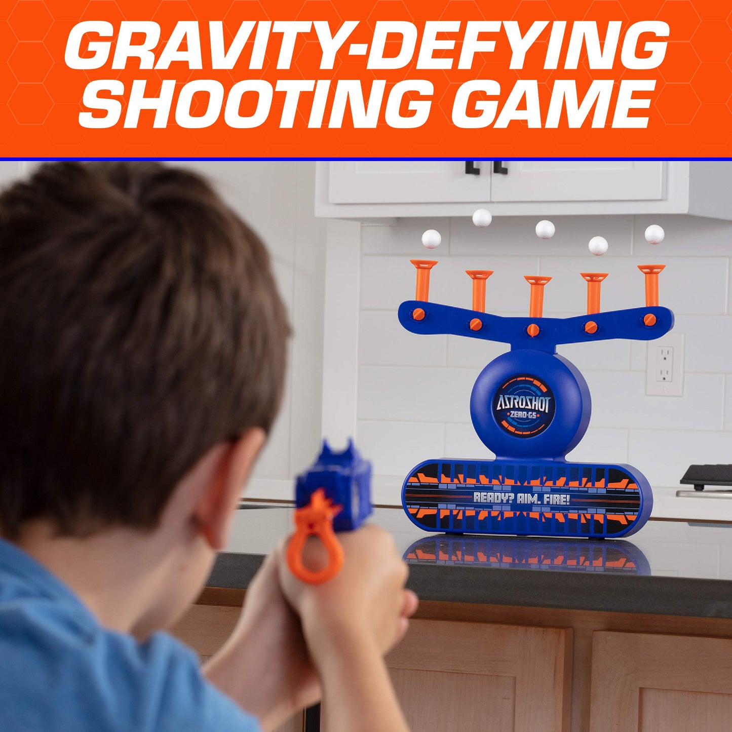 USA Toyz AstroShot Zero GS Shooting Game Set – Nerf-Compatible Floating Ball Targets
