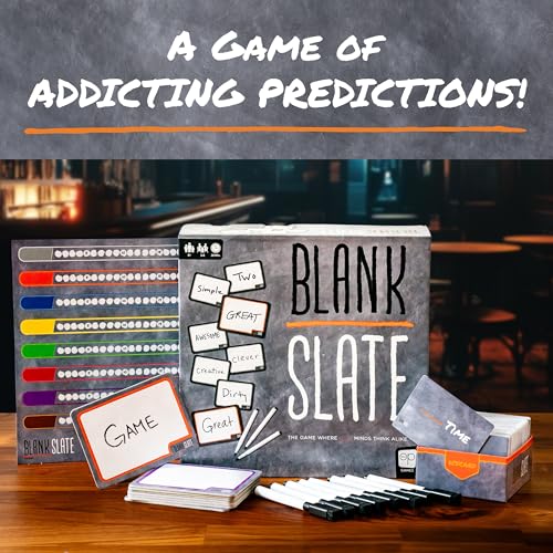 USAOPOLY Blank Slate – Word Cue Party Game for Family Game Night | 3-8 Players, Ages 8+