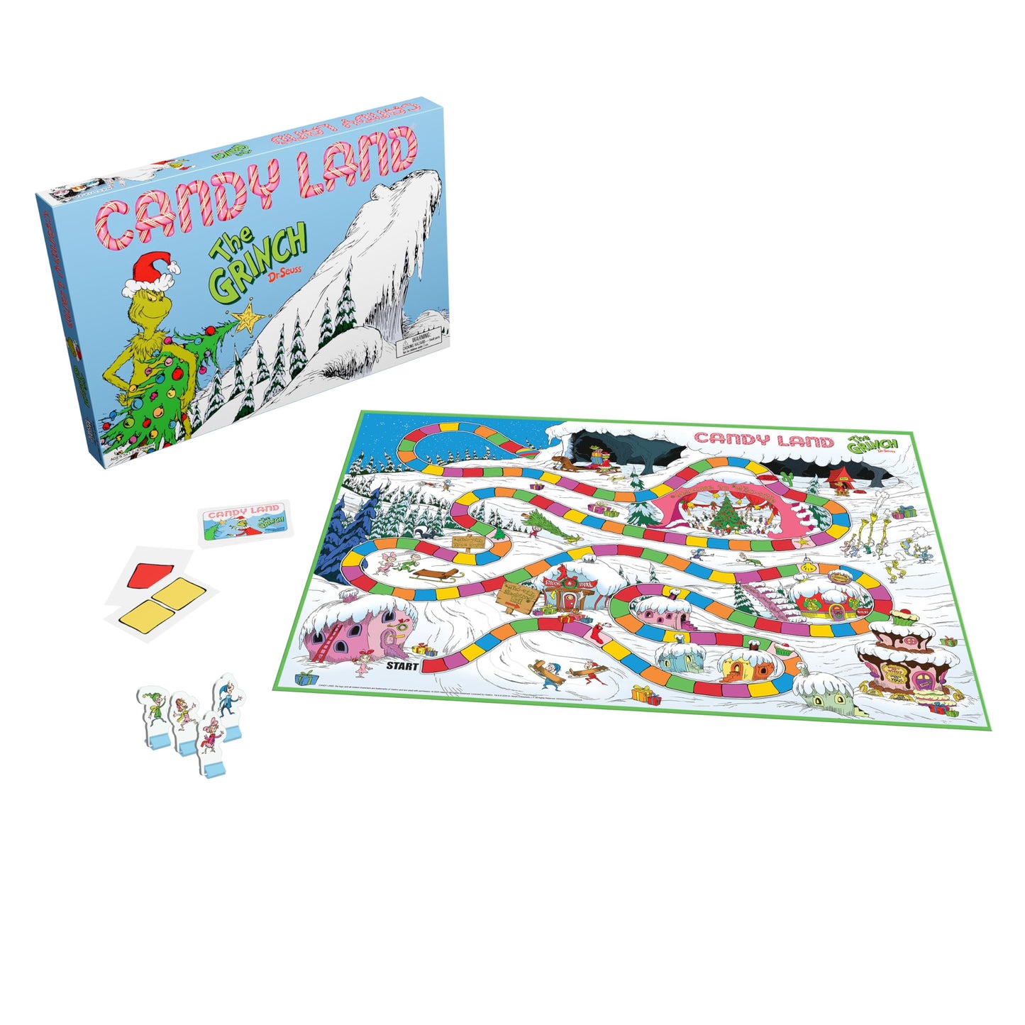 USAOPOLY Candy Land: The Grinch Board Game — Play as Who-Ville Characters