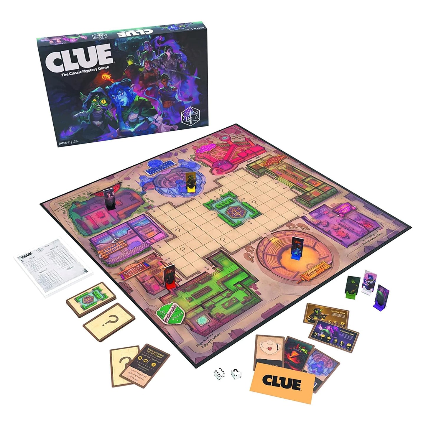 USAOPOLY CLUE: Critical Role – Mighty Nein Mystery Board Game (Officially Licensed)
